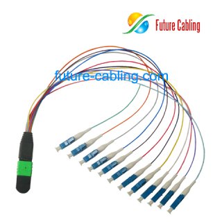 MPO-LC Fan Out Cable, Singlemode, 9/125um, XX Meter