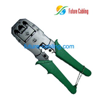 Crimping Tool, for 8P/6P/4P Modular Plug, with Cable Stripper and Cutting Tool, 195mm