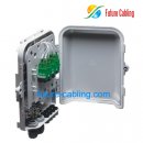 8 Fiber FTTH Splitter Distribution Box, Plastic, Outdoor Use