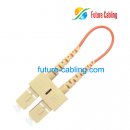 SC Fiber Optic Loopback Cable, Multimode, 3.0mm