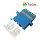 SC Fiber Optic Adapter, Duplex, Singlemode with Clear Dust Cover