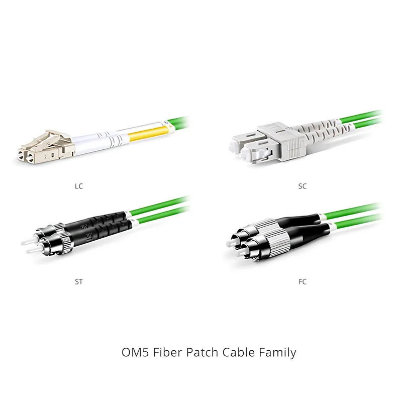 LCUPC-LCUPC OM5 MM 50/125um Duplex OFNR Fiber Patch Cable 2.0mm