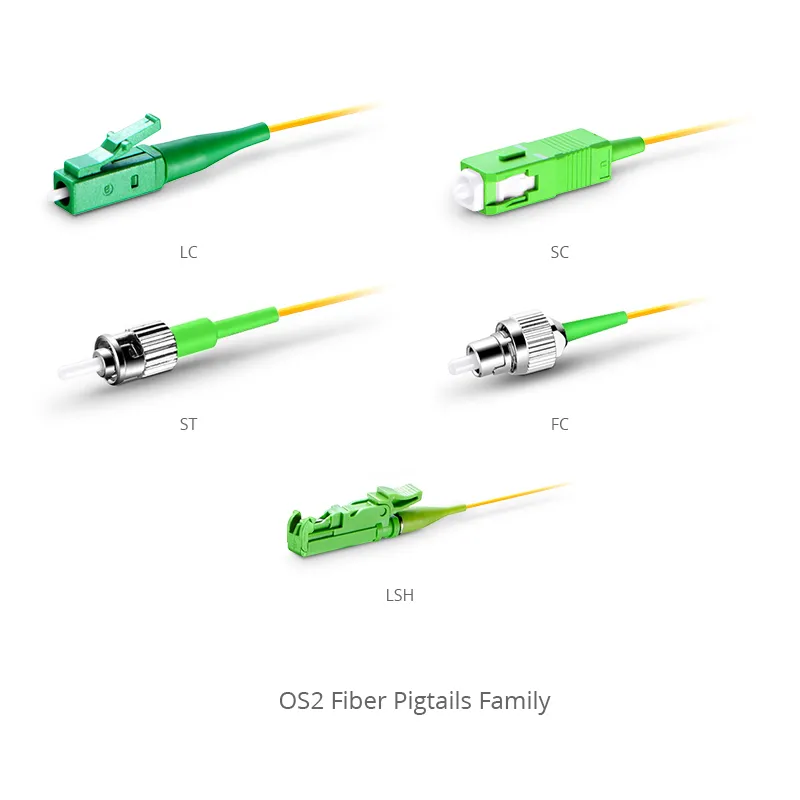 SCAPC OS2 SM 9/125um Simplex OFNR Fiber Pigtail 0.9mm