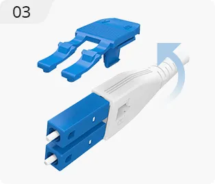 Rotate the connector body 180°