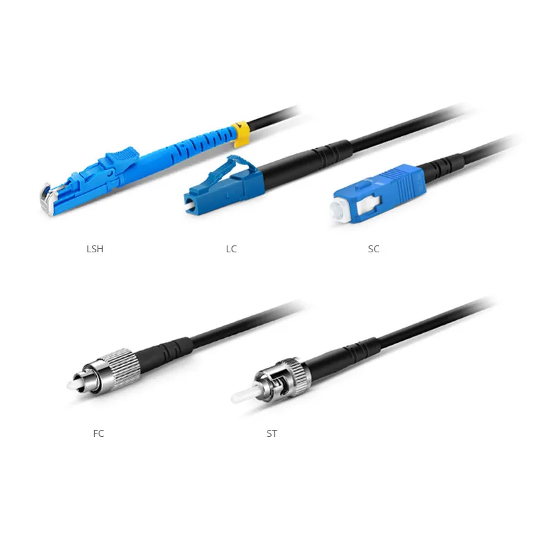 Customized Industrial Armored Fiber Patch Cable, 1-24 Fibers, Single Mode (OS2), LC/SC/ST/FC/LSH/MTP/IP67/ODC/YZC, TPU