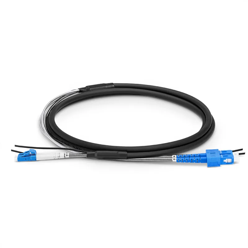 LC UPC to SC UPC Duplex OS2 Single Mode 7.0mm LSZH FTTA Outdoor Fiber Patch Cable for Base Station