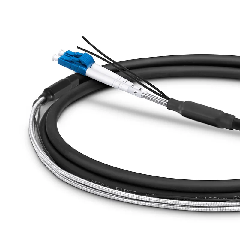 LC UPC to SC UPC Duplex OS2 Single Mode 7.0mm LSZH FTTA Outdoor Fiber Patch Cable for Base Station
