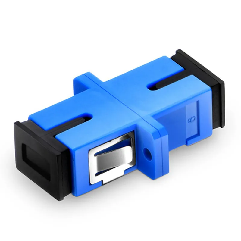 SC/UPC to SC/UPC Simplex OS2 Single Mode Plastic Fiber Optic Adapter/Coupler with Flange