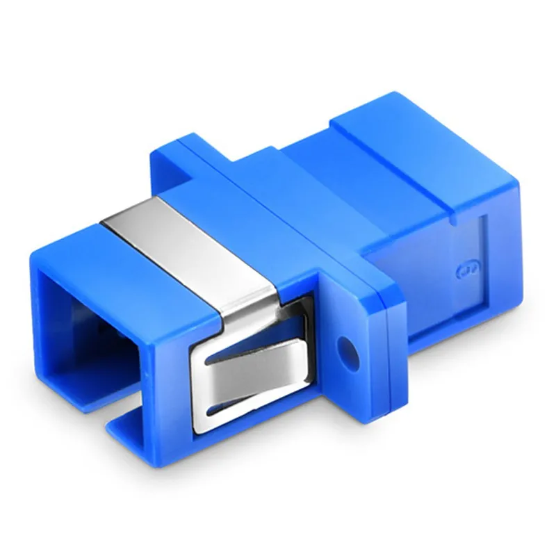 SC/UPC to SC/UPC Simplex OS2 Single Mode Plastic Fiber Optic Adapter/Coupler with Flange
