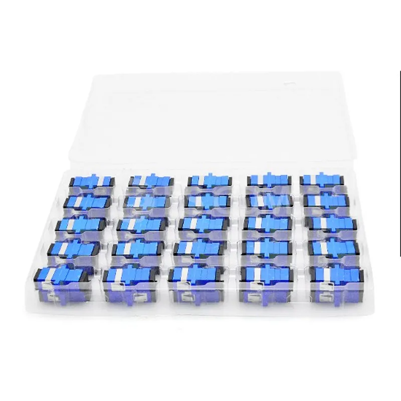 SC/UPC to SC/UPC Simplex OS2 Single Mode Plastic Fiber Optic Adapter/Coupler with Flange