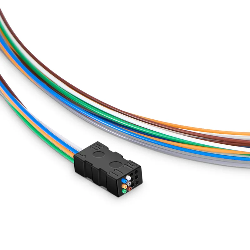 6 Fibers Buffer Tube Color-coded Fan-out Kit, for Round Cable, Indoor, 1.2m Tubing Length