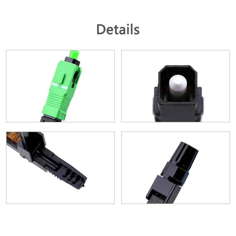 SC/APC Single Mode 0.9/2.0/3.0mm Pre-polished Ferrule Field Assembly Connector Fast/Quick Connector