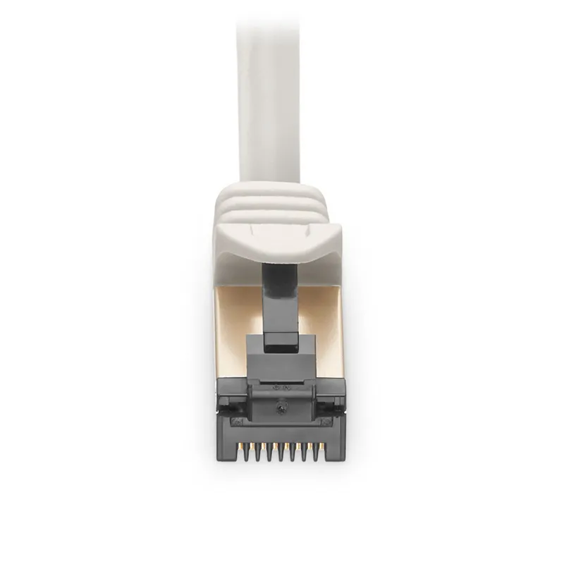 3ft (0.9m) Cat8 28AWG Snagless Shielded (S/FTP) PVC CM Ethernet Network Patch Cable, Off-White