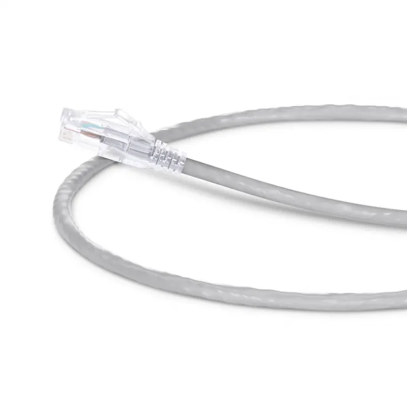 1ft (0.3m) Cat6 23AWG Snagless Unshielded (UTP) LSZH Ethernet Network Patch Cable, Gray