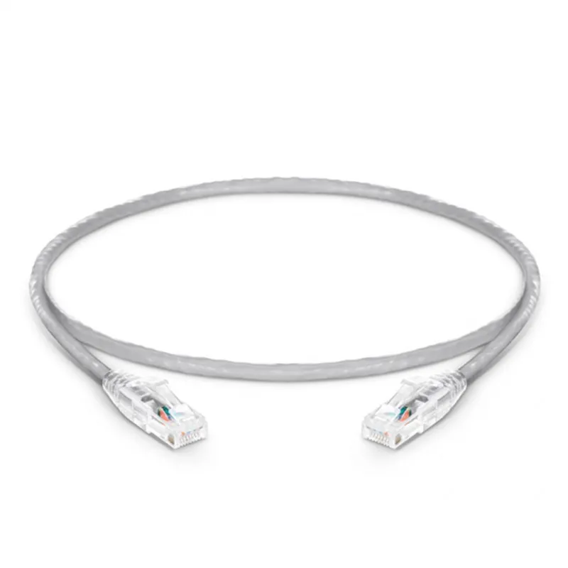 1ft (0.3m) Cat6 23AWG Snagless Unshielded (UTP) LSZH Ethernet Network Patch Cable, Gray
