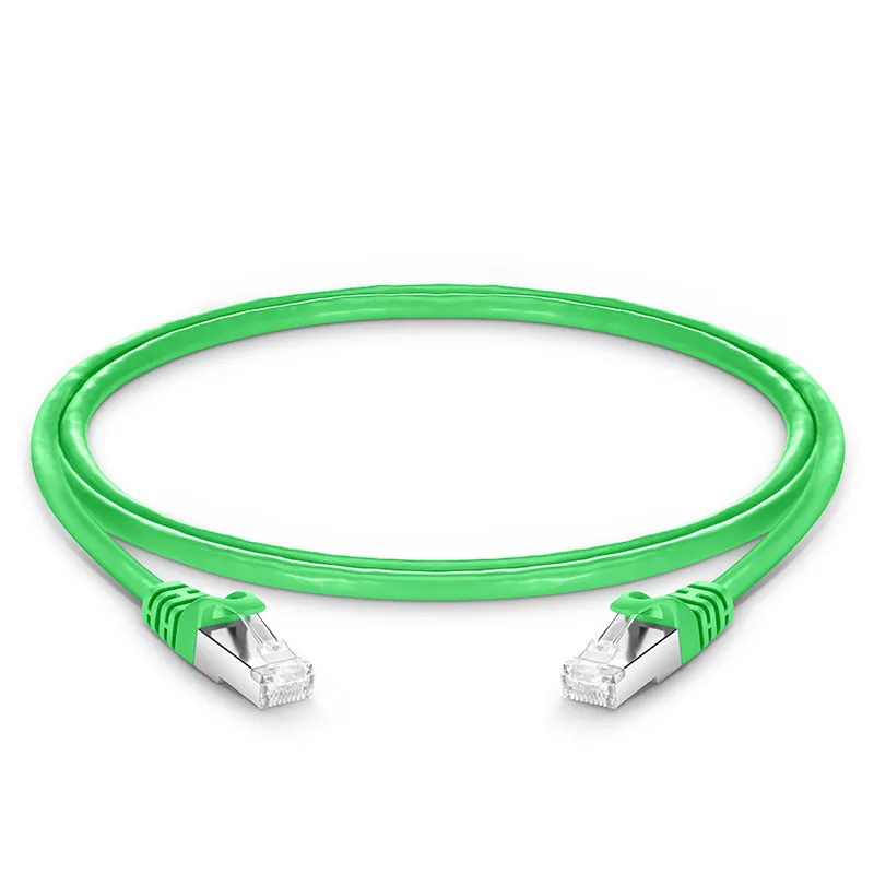 3ft (0.9m) Cat6a 26AWG Snagless Shielded (S/FTP) PVC CM Ethernet Network Patch Cable, Green