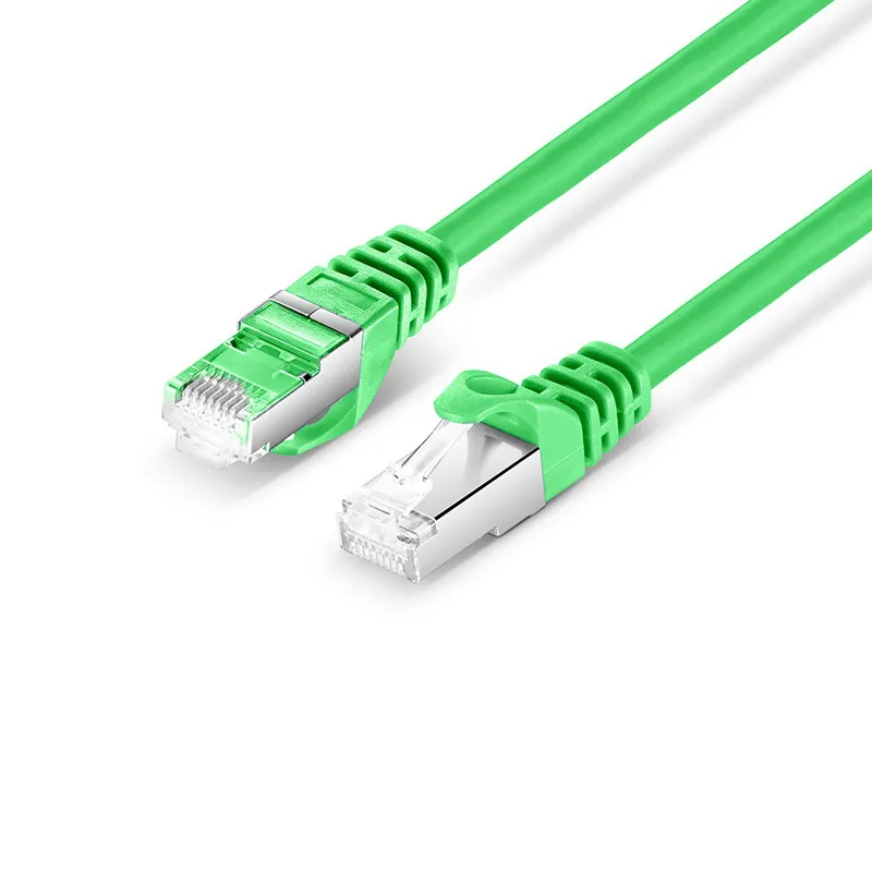 3ft (0.9m) Cat6a 26AWG Snagless Shielded (S/FTP) PVC CM Ethernet Network Patch Cable, Green